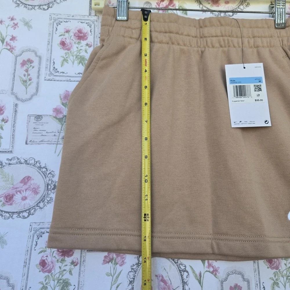 NWT Nike Kids Sportswear Club Fleece Pull-On Skirt Tan Sanddrift‎ Medium